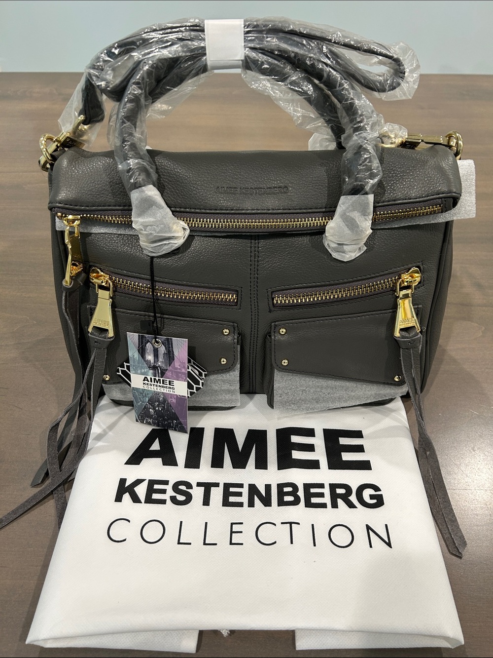 Aimee Kestenberg Soho Pebbled Leather Top Handle/Shoulder Bag